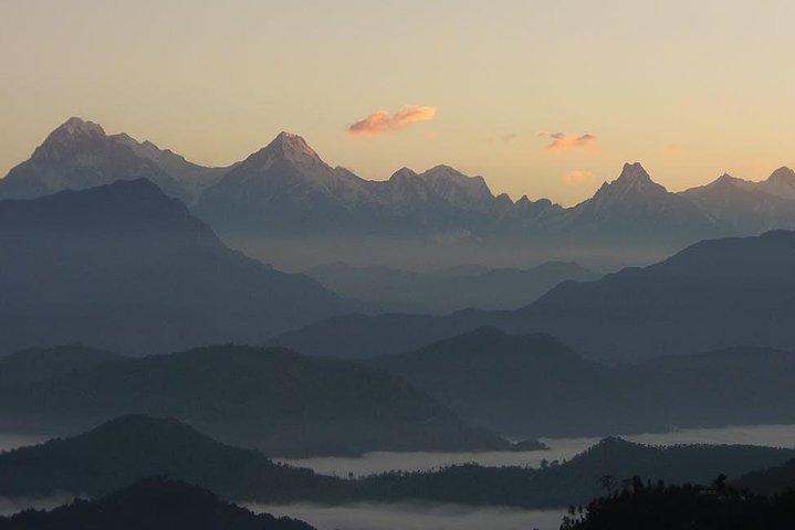 Sarangkot sunrise and zip flying with a private vehicle and guide in Pokhara