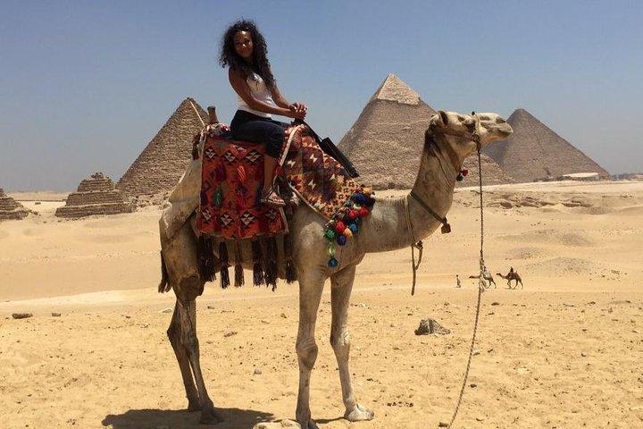 Giza pyramids,Sakkara pyramids &Memphis Include Lunch &Camel ride