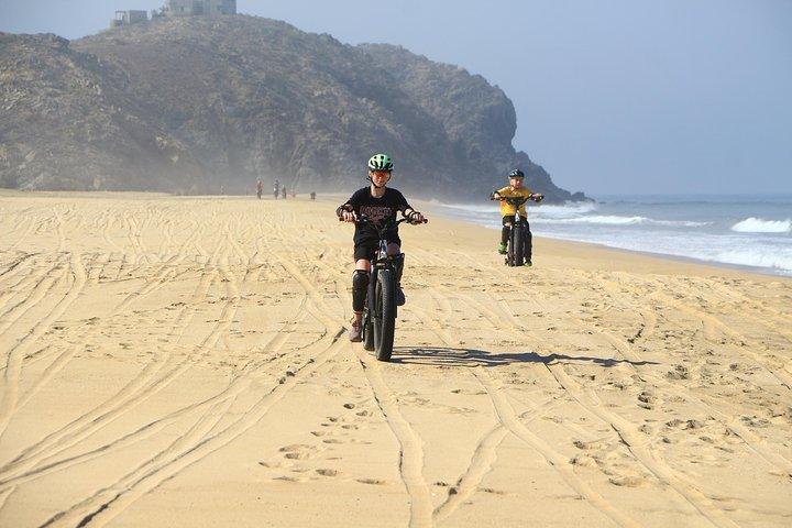 Cabo Electric Bike Beach Adventure with Margaritas and Lunch