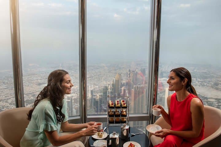 Atmosphere Burj Khalifa High Tea Experience with Private Transfer