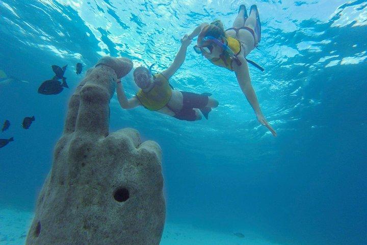 Free Transport 3 in 1 Isla Mujeres Catamaran with Snorkeling