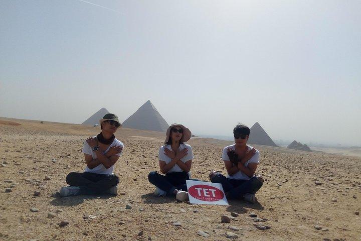 Giza Pyramids , Egyptian Museum , Coptic Cairo and The Old bazaar