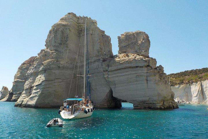 Round of Milos and Poliegos Sailing boat snorkelling cruise