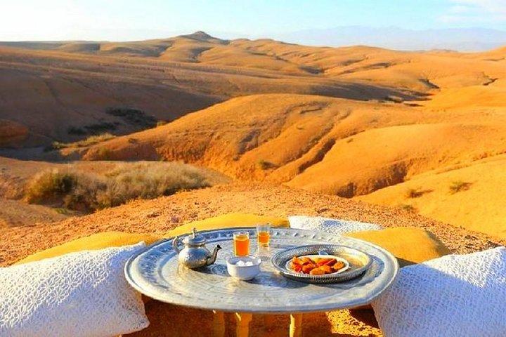 Dinner at Sunset & Camel ride in Marrakech desert Agafa