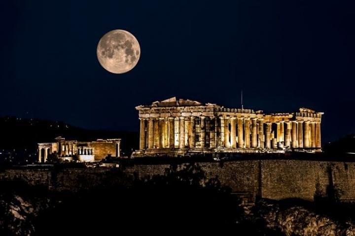 Athens By Night Driving Tour (Highlights) , and Dinner time