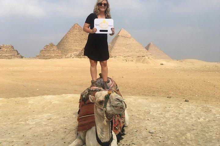 VIP Great Pyramid Tour From Inside & Sphinx & Camel Tour.