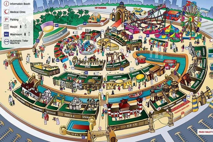 Memorable Evening at Dubai Global Village with Dubai Miracle Garden Visit !!