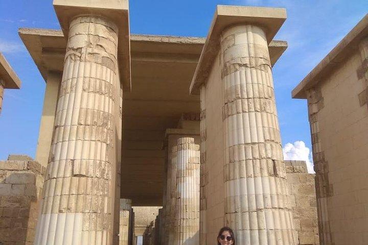 Best Day-Tour to Pyramids of Giza Saqqara Memphis and Dahshur from Cairo