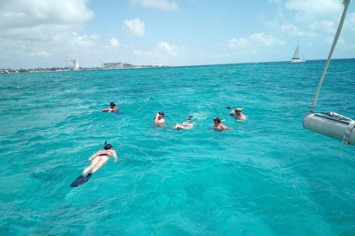 Isla Mujeres Premium Catamaran Tour with transportation from Playa del Carmen
