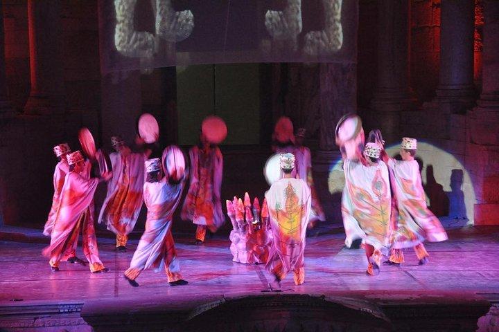 Fire of Anatolia at Ancient Theatre Aspendos from Antalya