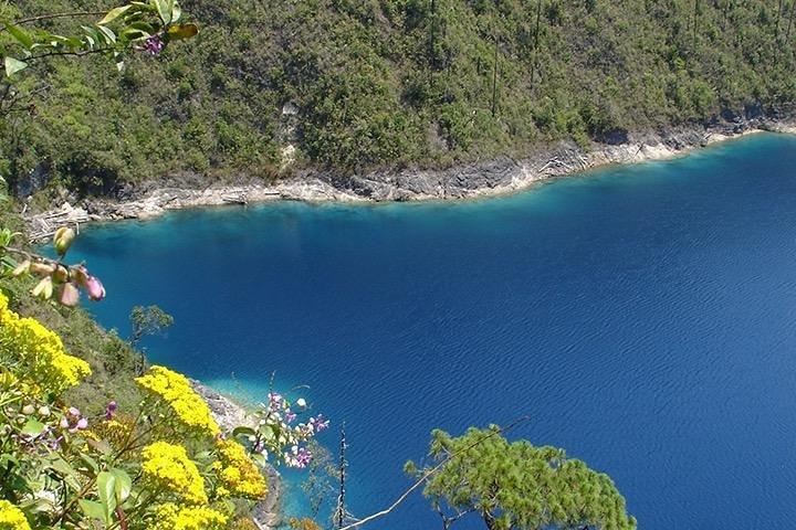 Montebello clear lakes & Chiflon Waterfalls from San Cristobal