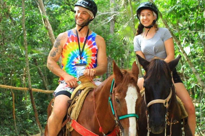 Single ATV, Horseback Riding, Ziplines and Cenote Swim