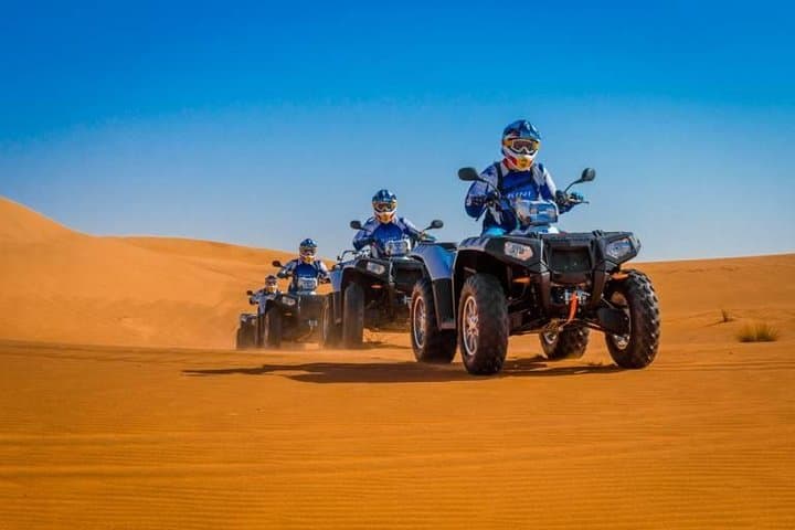 Quad Bike & Premium Desert Safari, with BBQ Dinner with 6 shows