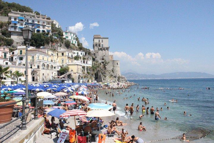 The Amalfi Coast by the sea, Positano Amalfi from Salerno