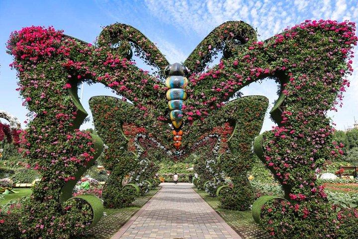 Dubai Trio Tour: Miracle Garden•Butterfly Garden •Global Village