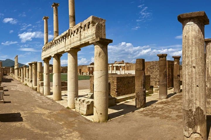 Shore tour of Pompeii, Vesuvius and Herculaneum.