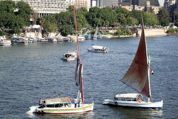 Felucca by Night in Cairo