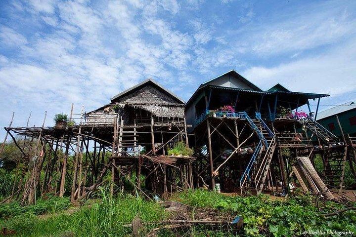 Sunset tour of Kampong Phluk stilts home village on the Tonle Sap