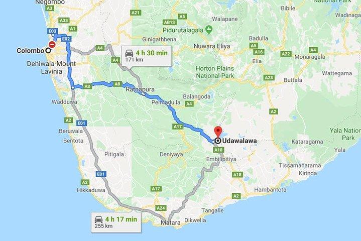 Colombo City to Udawalawe City Private Transfer