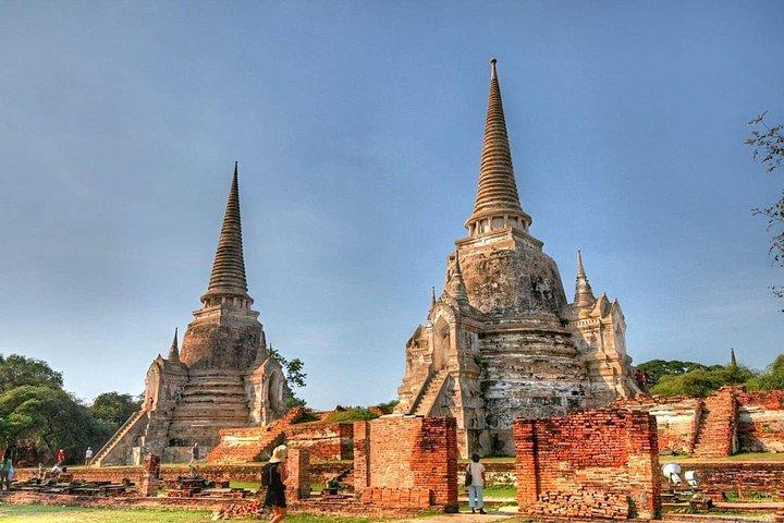 Afternoon Ayutthaya heritage site & River Boat Ride at Sunset