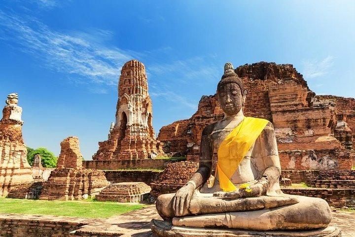 Afternoon Ayutthaya heritage site & River Boat Ride at Sunset