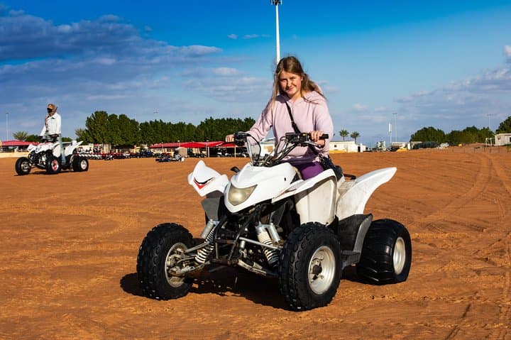 Quad Bike & Premium Desert Safari, with BBQ Dinner with 6 shows
