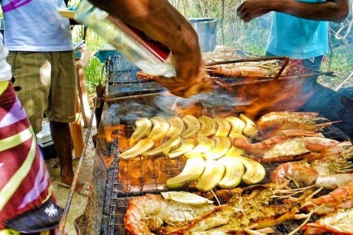 Speedboat Ile aux Cerfs + GRSE Waterfall, BBQ and Bar