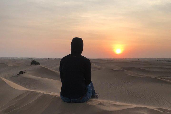 Sunrise Desert Safari with Quad bike and Sandboarding,