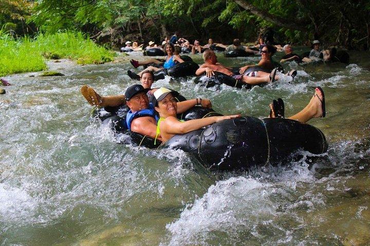 Blue Hole Secret Falls and River Tubing Tour