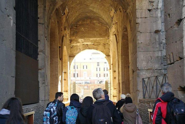 Colosseum with Gladiator Arena, Forum and Palatine in Spanish
