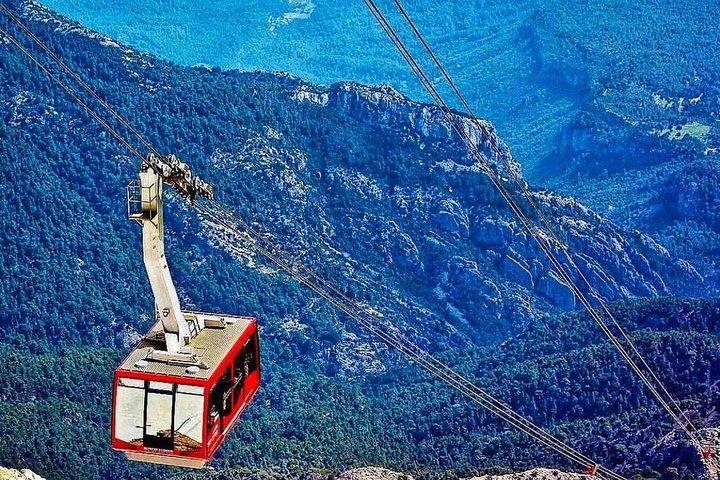 Tahtali cable car, 2350 m above sea level ! From Antalya