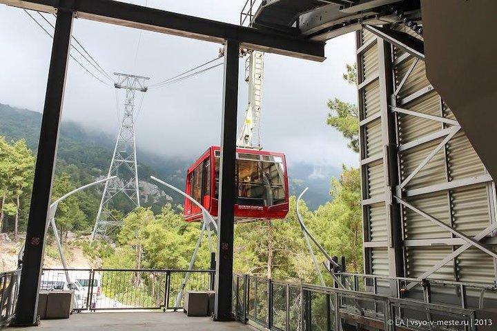 Tahtali cable car, 2350 m above sea level ! From Antalya