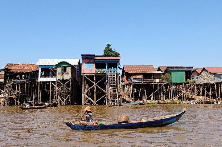 A Day Private Kompong Khleang Floating Village Tour & Tonle Sap