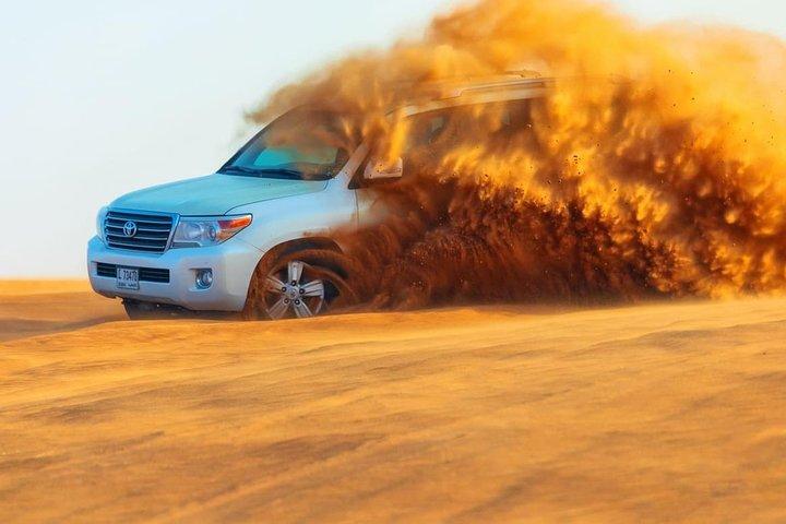 Morning Dune Bashing With Sand Boarding And Camel Ride in Red Dunes Desert