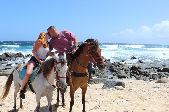 Aruba Ecological & Coastline Horseback Ride with Beach Photo Stop