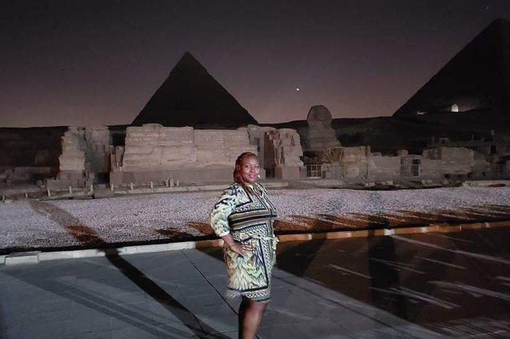 sound and light spectacular at Giza pyramids