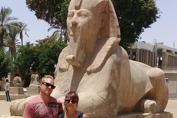 Dahshur 2 pyramids ,Sakkara step pyramids Memphis old city day tour from Cairo