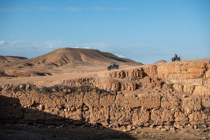 Agafay Desert Quad Bike Tour With snack in Marrakech