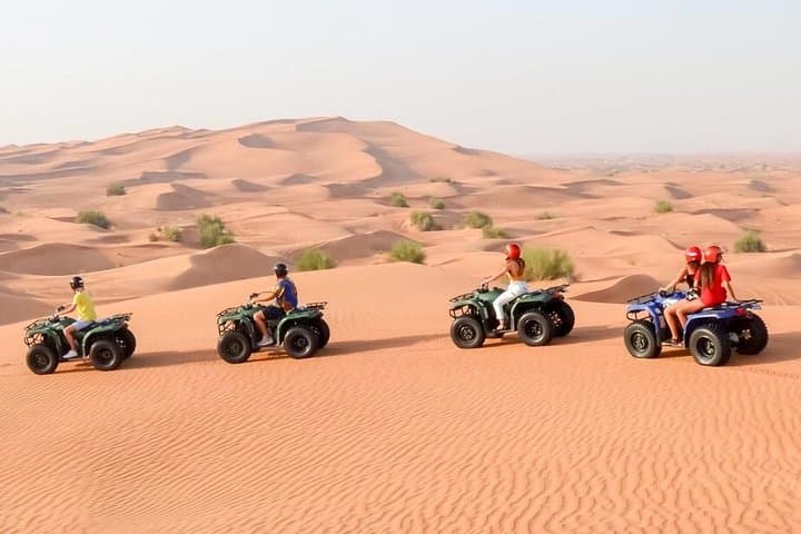 Private Morning Desert Safari Adventures with ATV Quad Bike and Camel Rides