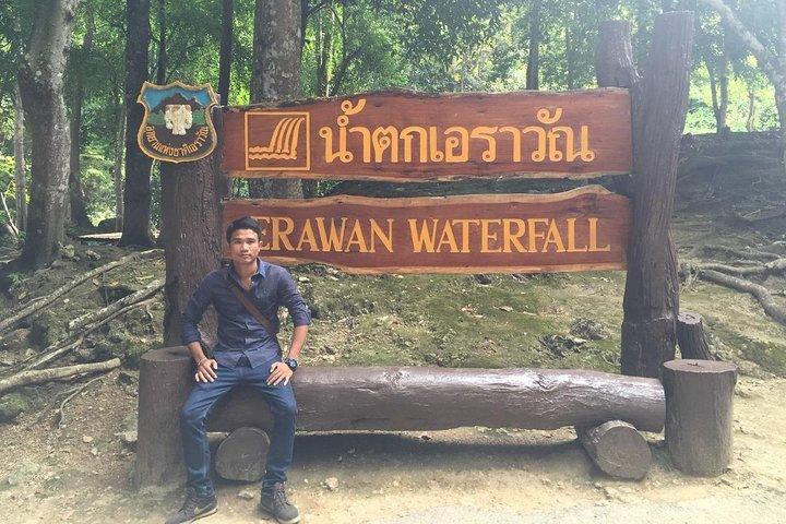 Erawan Waterfall and River Kwai Bridge Day Tour from Bangkok