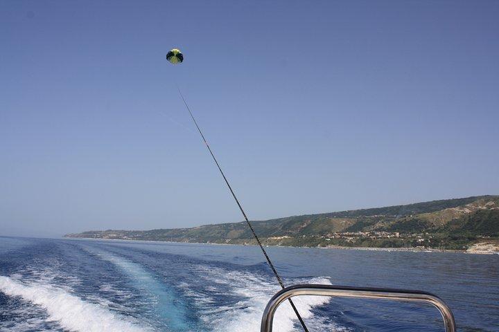 Double Parasailing flight to Tropea in Small Group