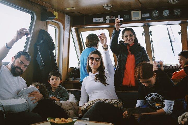 Sailing Ushuaia Beagle Channel in a yatch