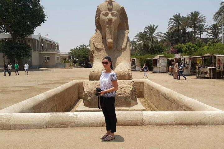 Full-Day Guided Tour to Giza Pyramids,Sphinx ,Sakkara & Memphis & Camel Ride