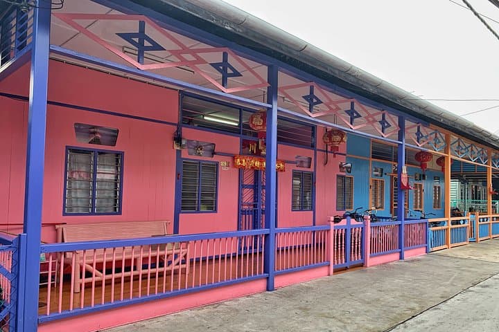 Pulau Ketam Fishing Village with Blue Mosque and Thean Hou (SIC)