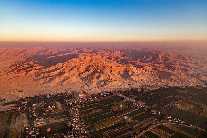 Luxor Hot Air balloon See Valley of the Kings and Hatshepsut temple from above