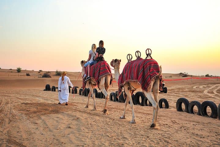 Camel Desert Safari with Traditional Dinner & Heritage Activities from Dubai