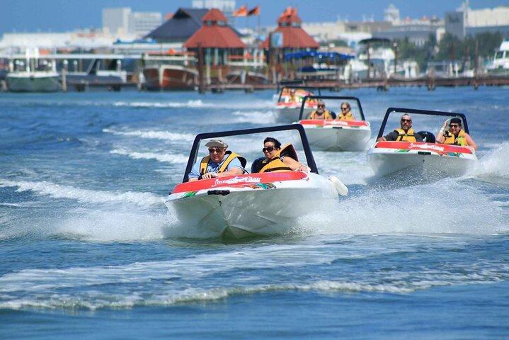 Jungle Adventure Tour in Cancun by Speedboat with Snorkeling