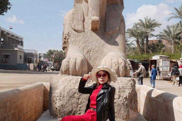 Full-Day Tour to Giza Pyramids, Sphinx, Memphis and Saqqara from Cairo