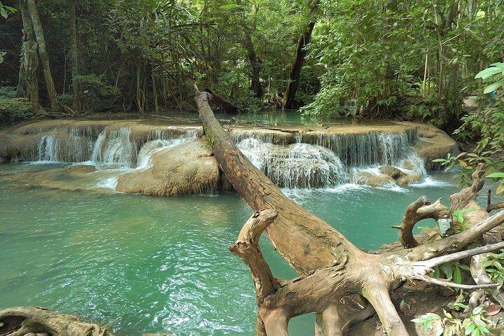 Beauty of Erawan Kanchanaburi waterfall -Private guided tour