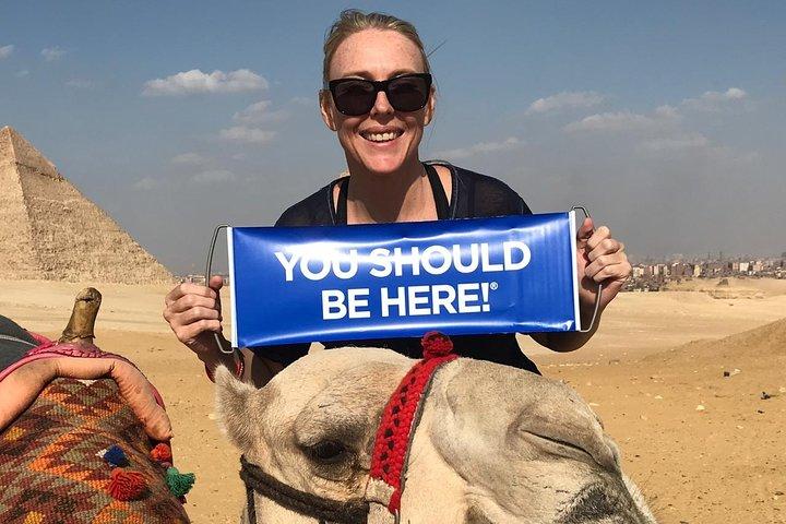 9 Hrs tour to Pyramids of Giza Dahshur Sakkara and Memphis incl Camel with Lunch